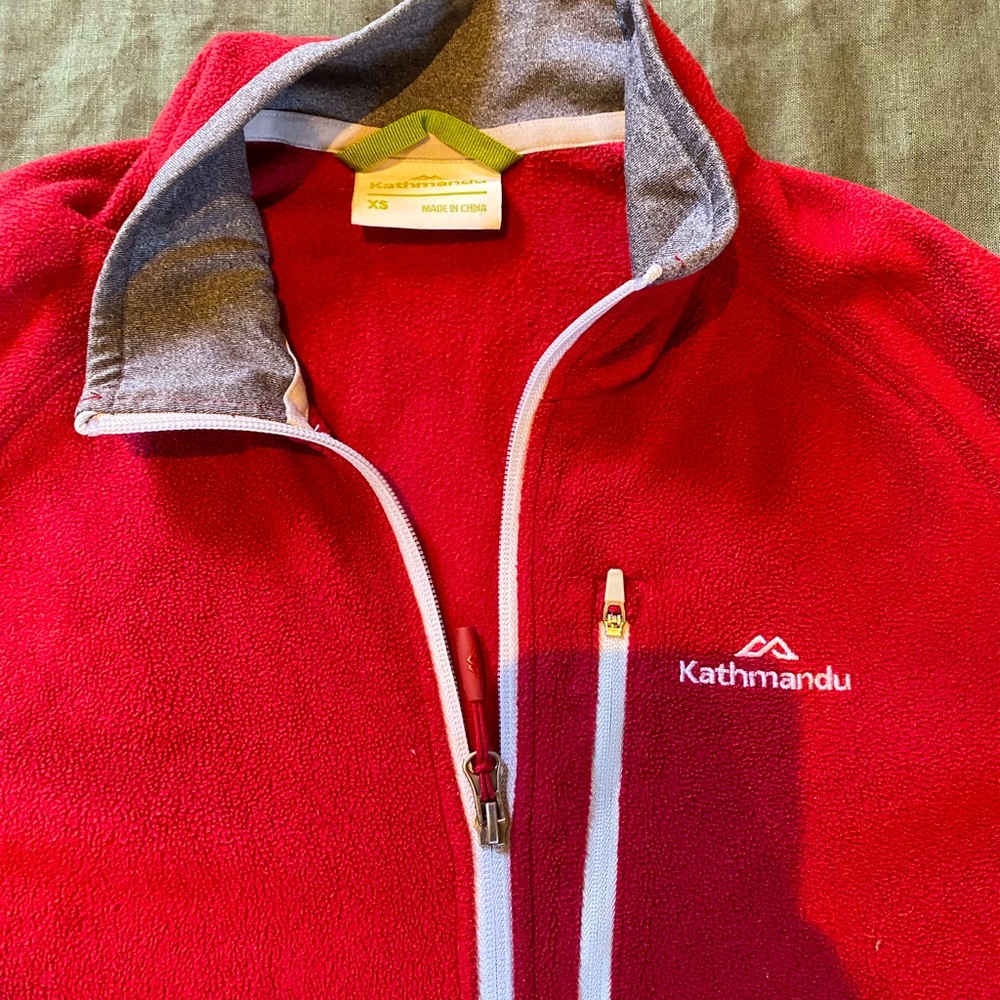 Kathmandu Fleece - Red & Grey - XS - Picture 4 of 5